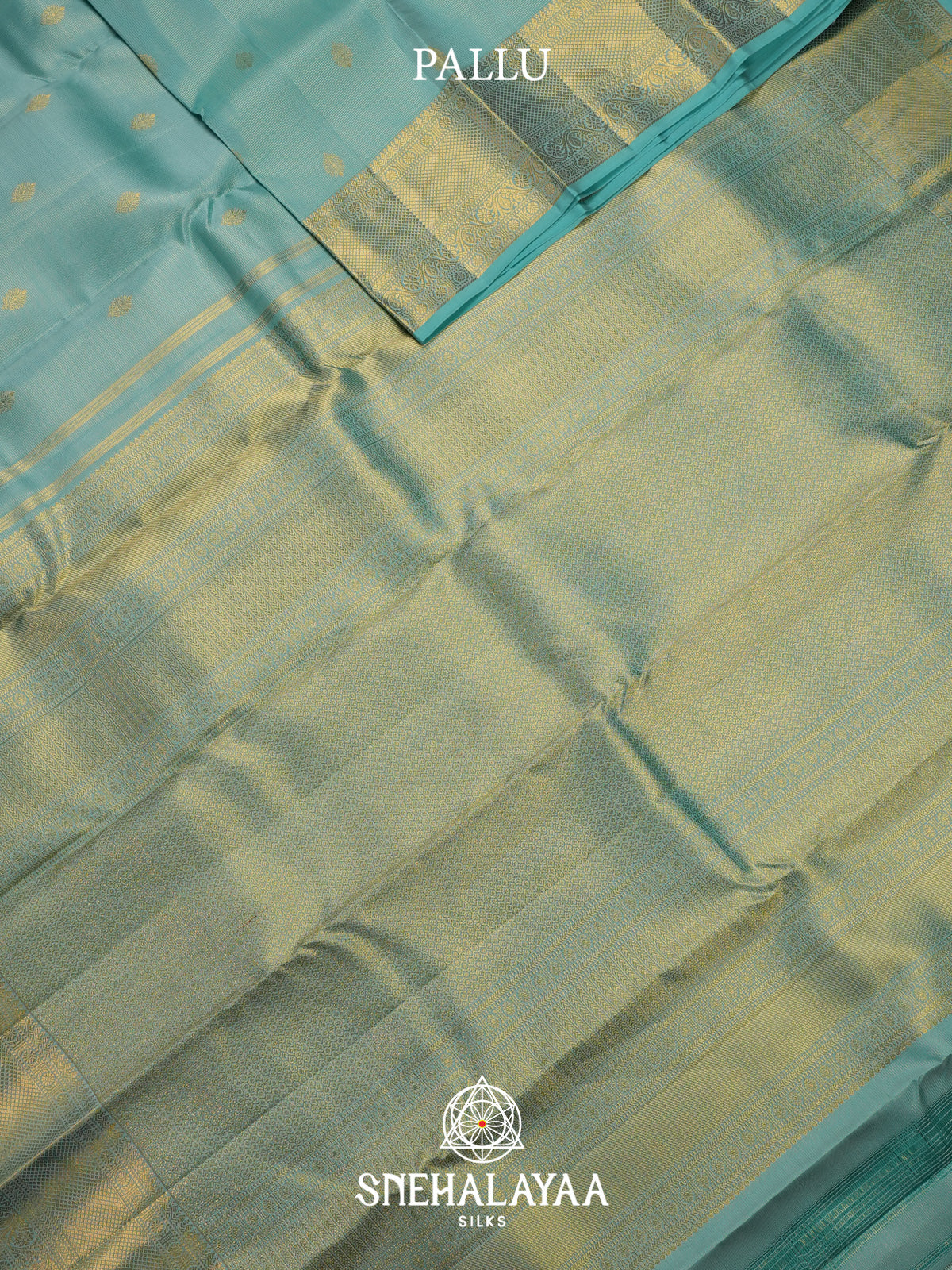 Mint Green Kanjivaram Silk Saree