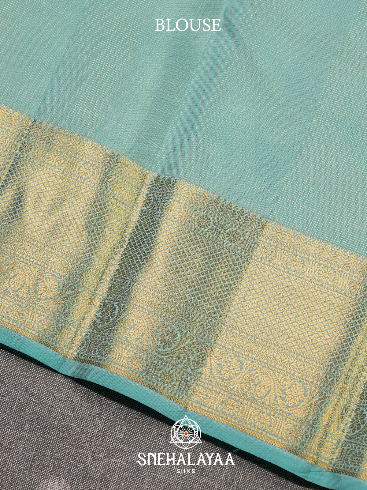 Mint Green Kanjivaram Silk Saree