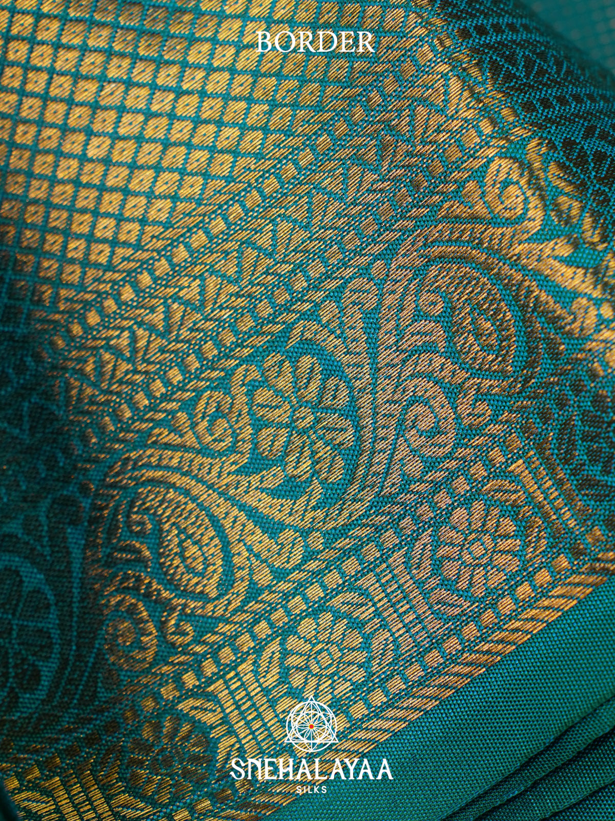 Teal Green Kanjivaram Silk Saree