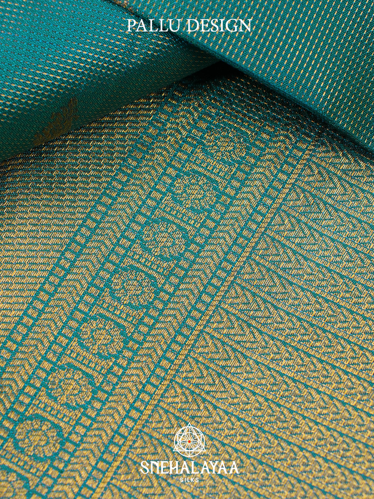 Teal Green Kanjivaram Silk Saree
