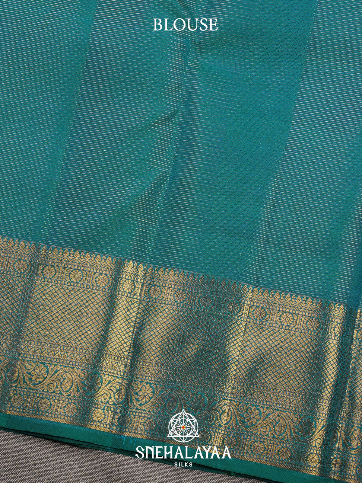 Teal Green Kanjivaram Silk Saree
