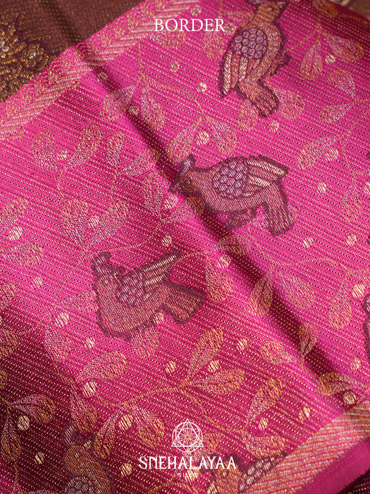 Brown Kanjivaram Silk Saree