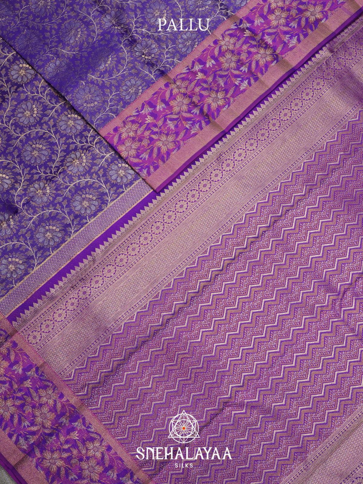 Purple Kanjivaram Silk Saree