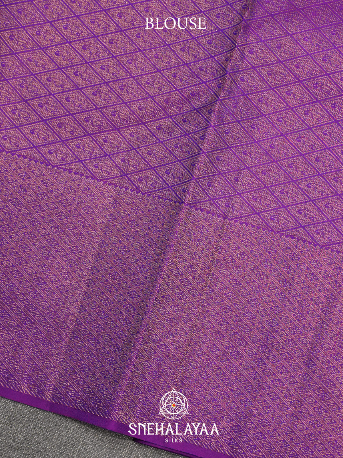 Purple Kanjivaram Silk Saree