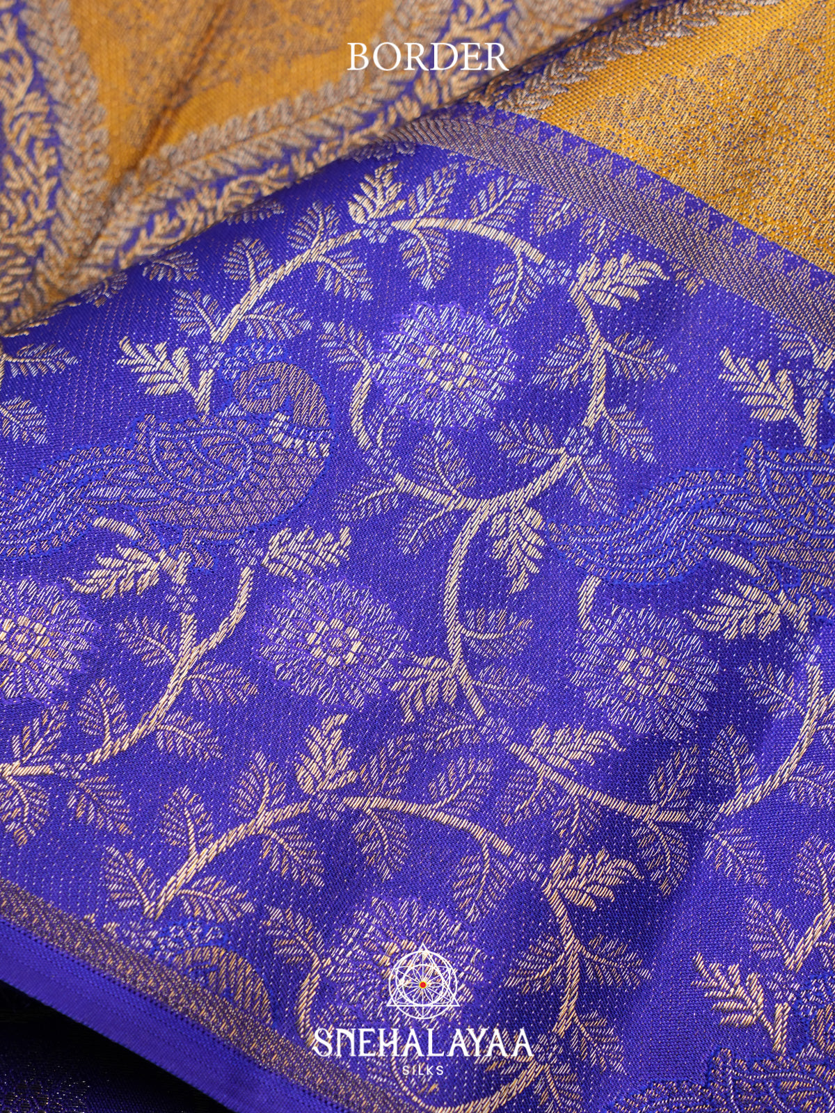 Mustard Yellow Kanjivaram Silk Saree
