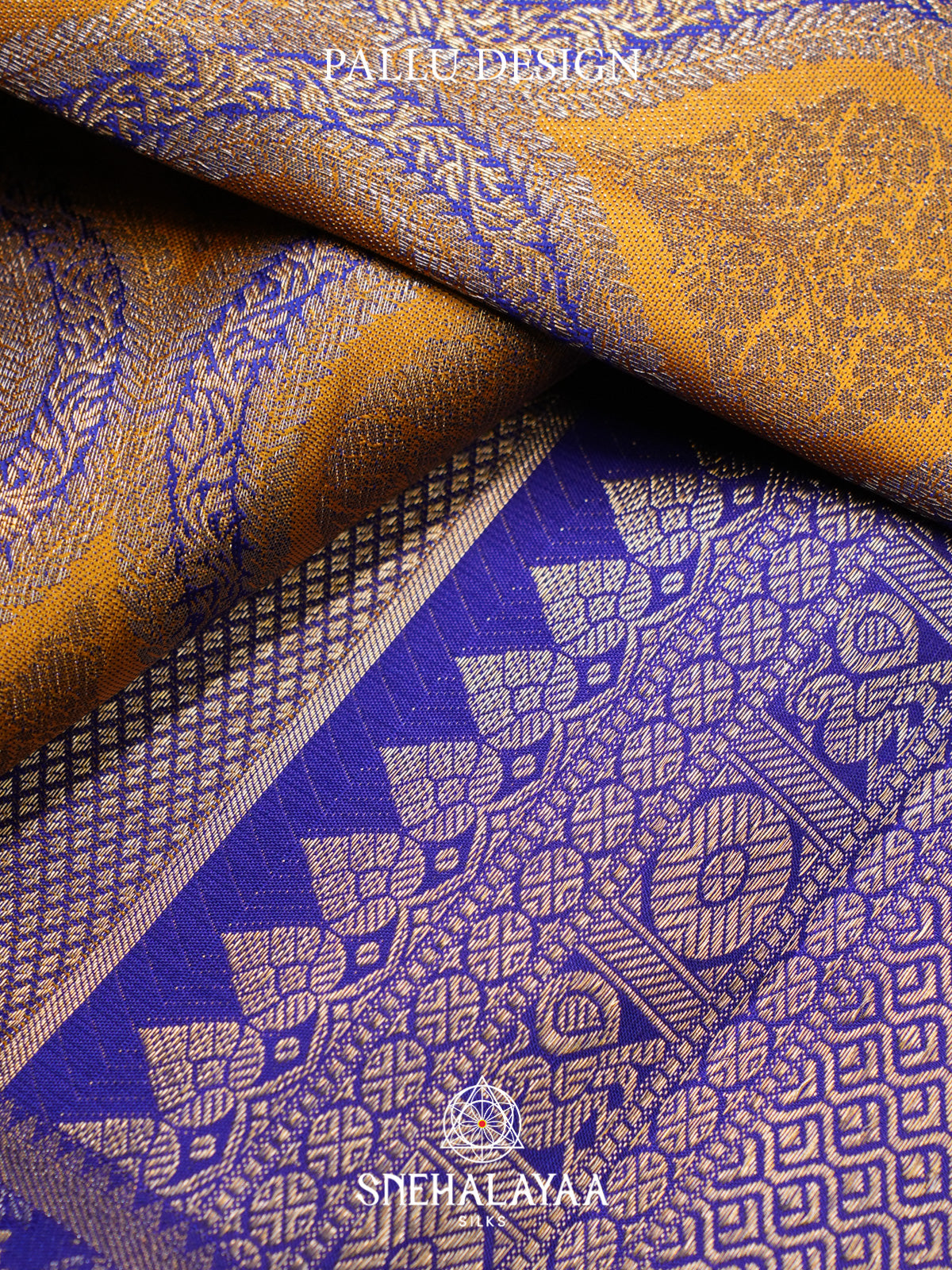 Mustard Yellow Kanjivaram Silk Saree