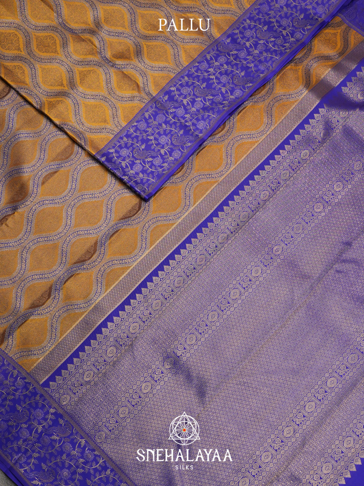Mustard Yellow Kanjivaram Silk Saree