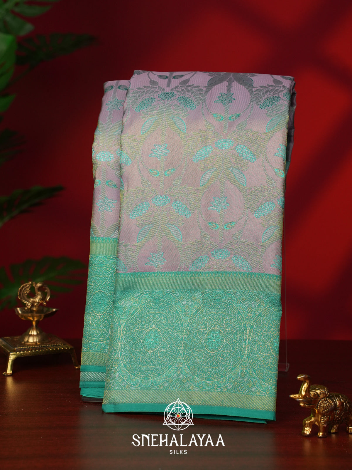 Grey Kanjivaram Silk Saree