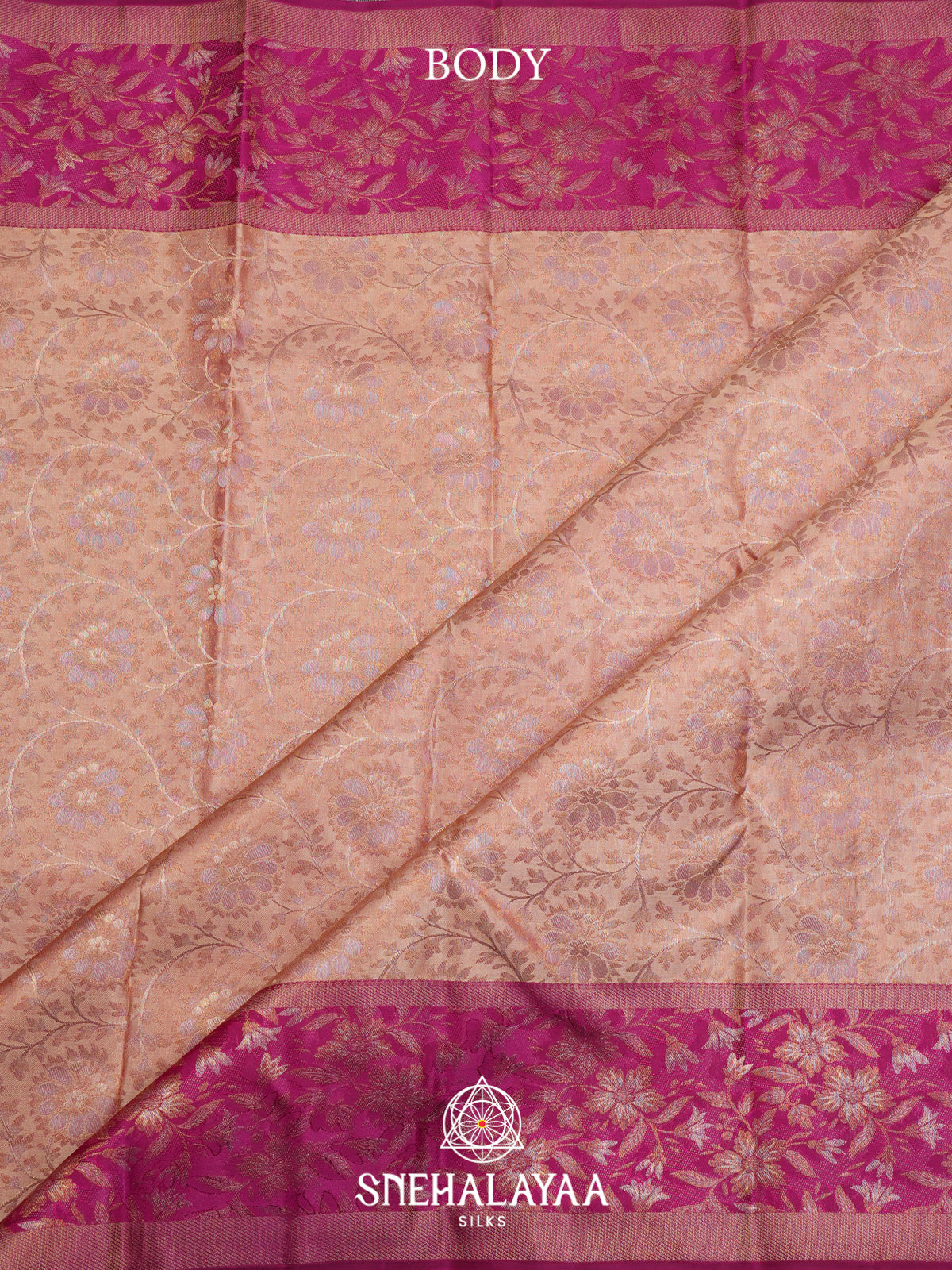 Cream Kanjivaram Silk Saree