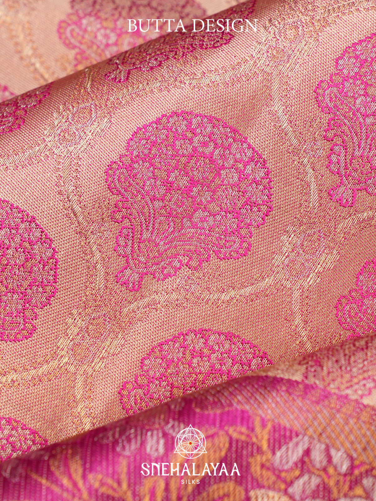 Rose Pink Kanjivaram Silk Saree