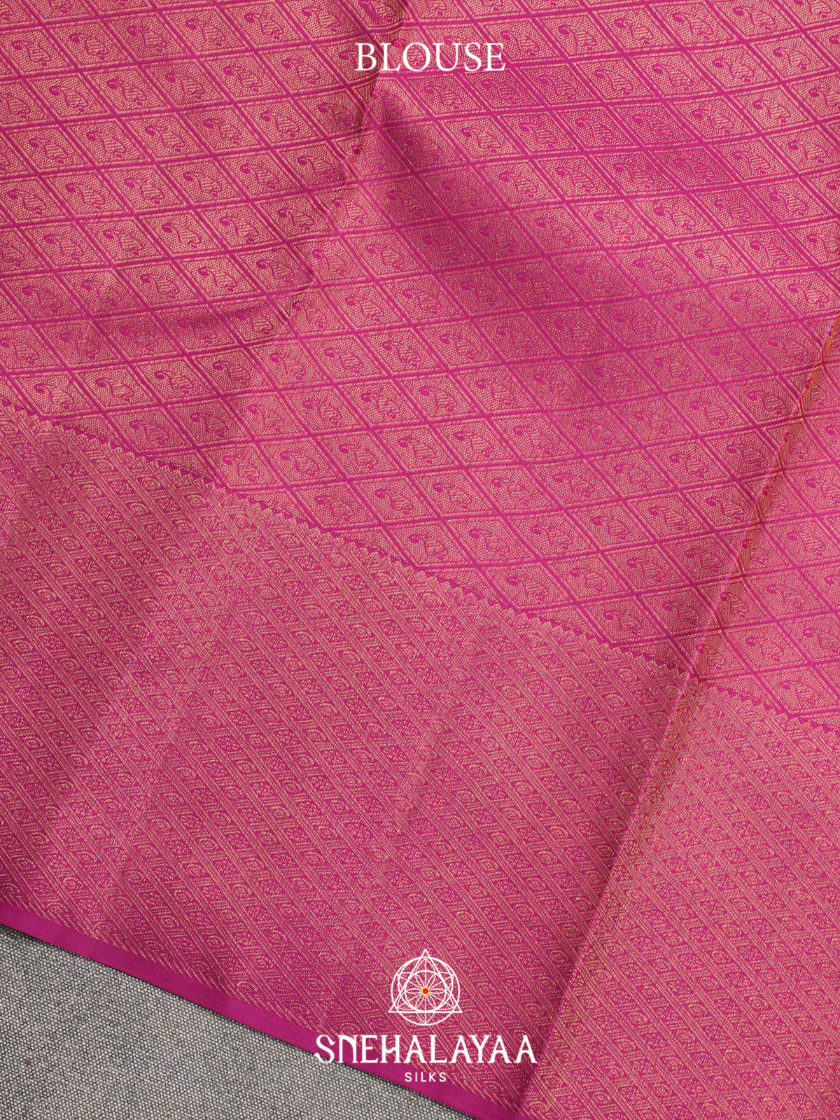 Rose Pink Kanjivaram Silk Saree