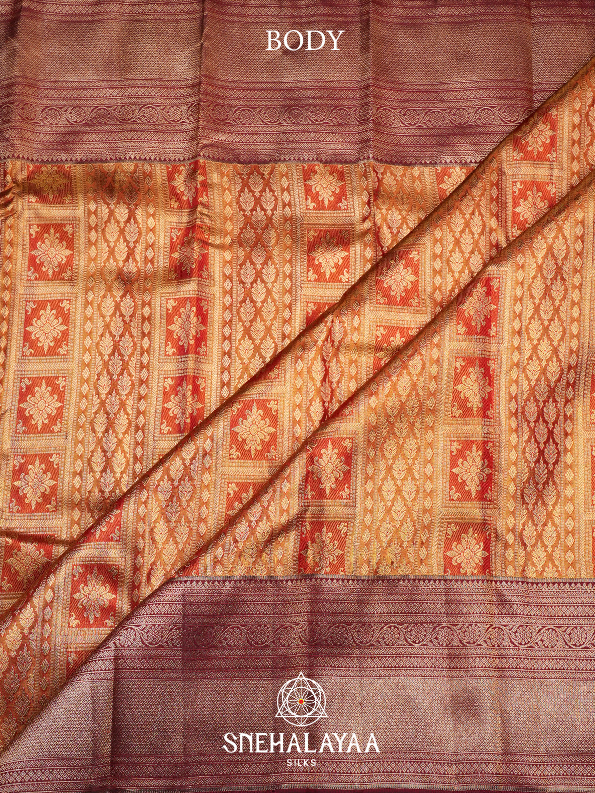 Gold Kanjivaram Silk Saree