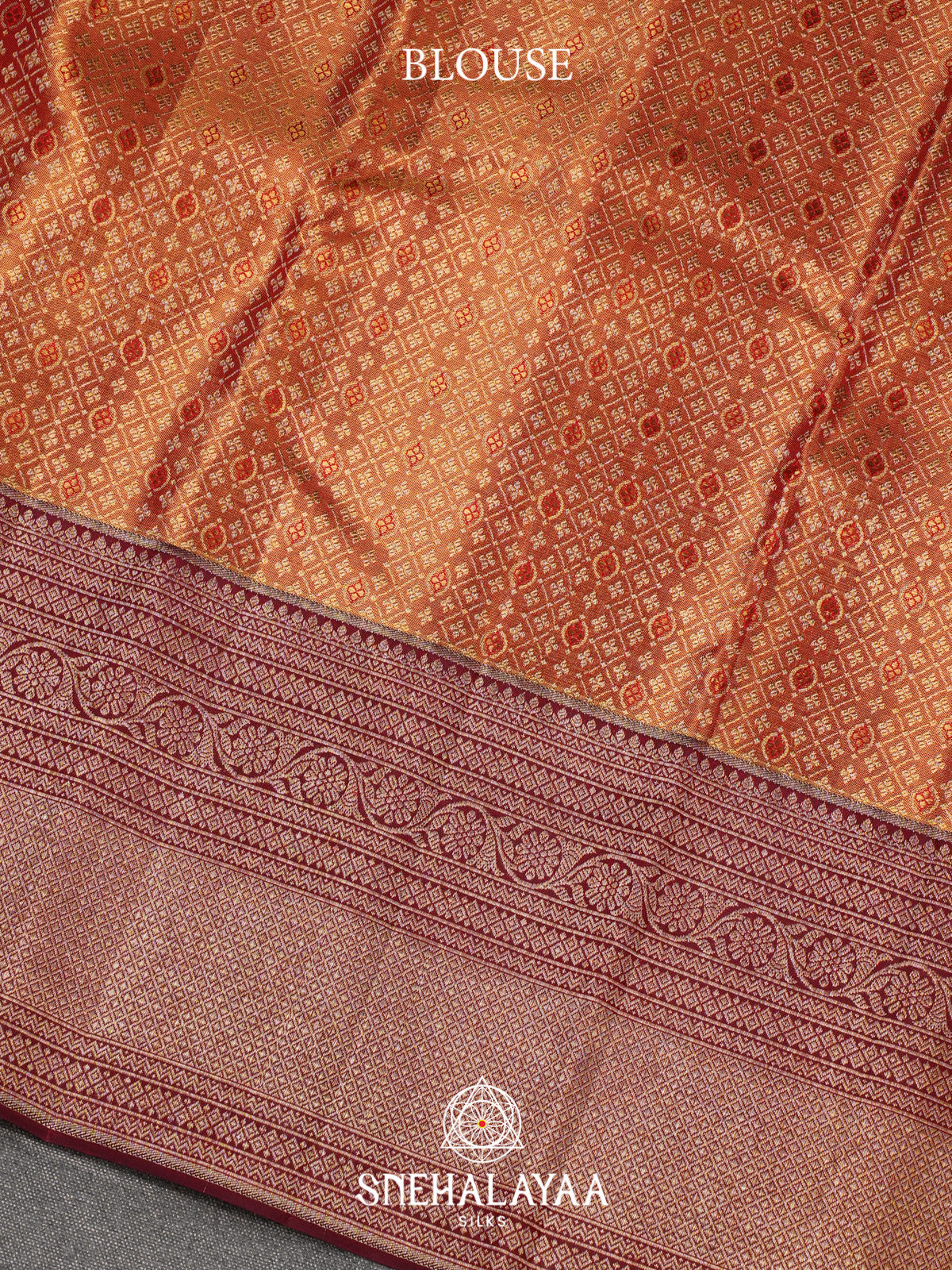 Gold Kanjivaram Silk Saree