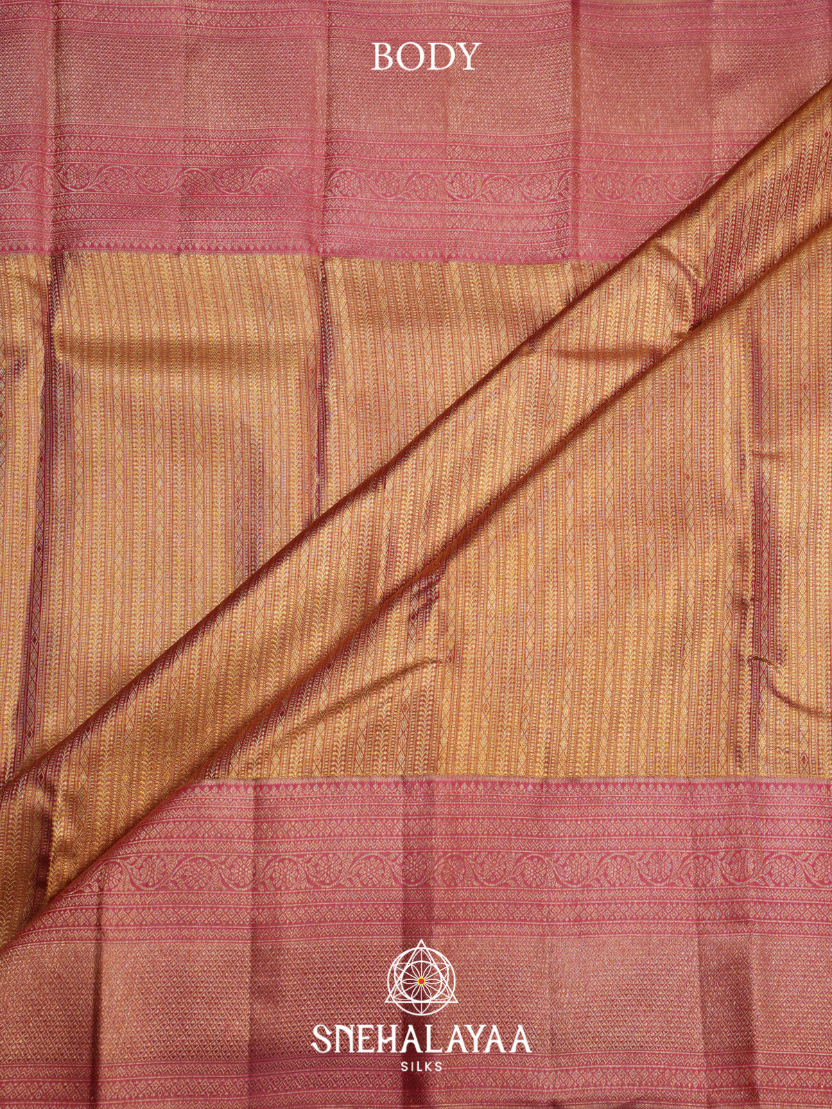 Gold Kanjivaram Silk Saree