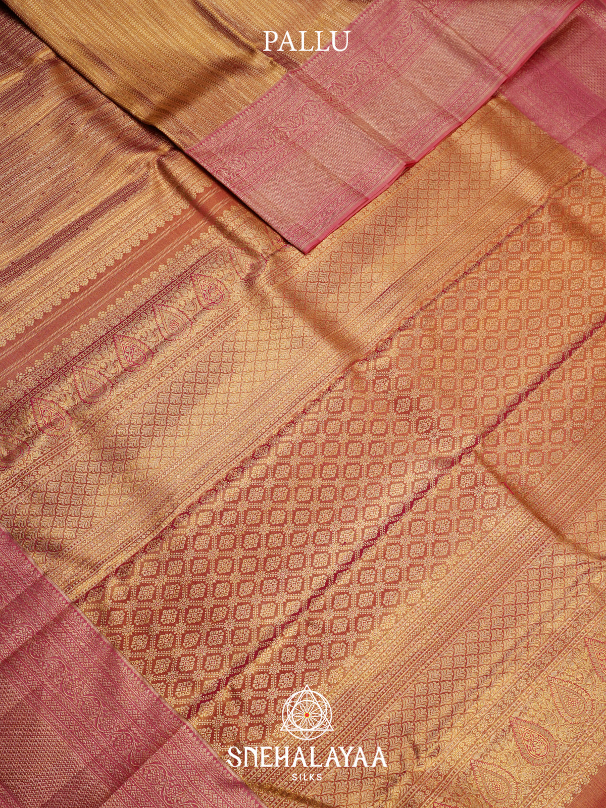 Gold Kanjivaram Silk Saree