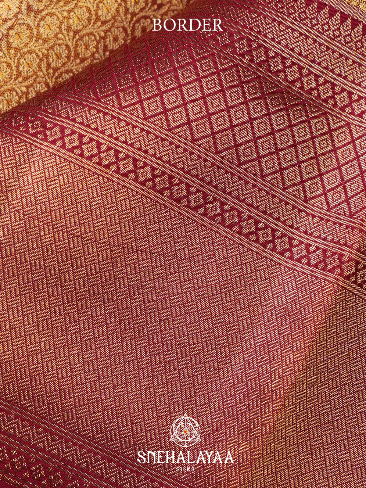Golden Yellow Kanjivaram Silk Saree