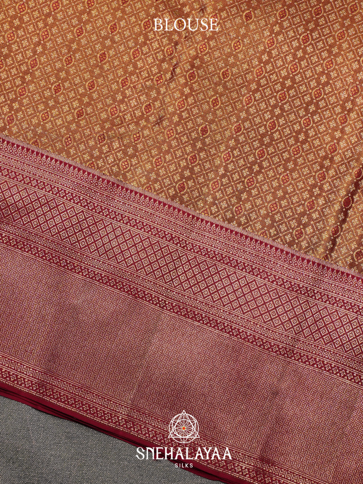 Golden Yellow Kanjivaram Silk Saree