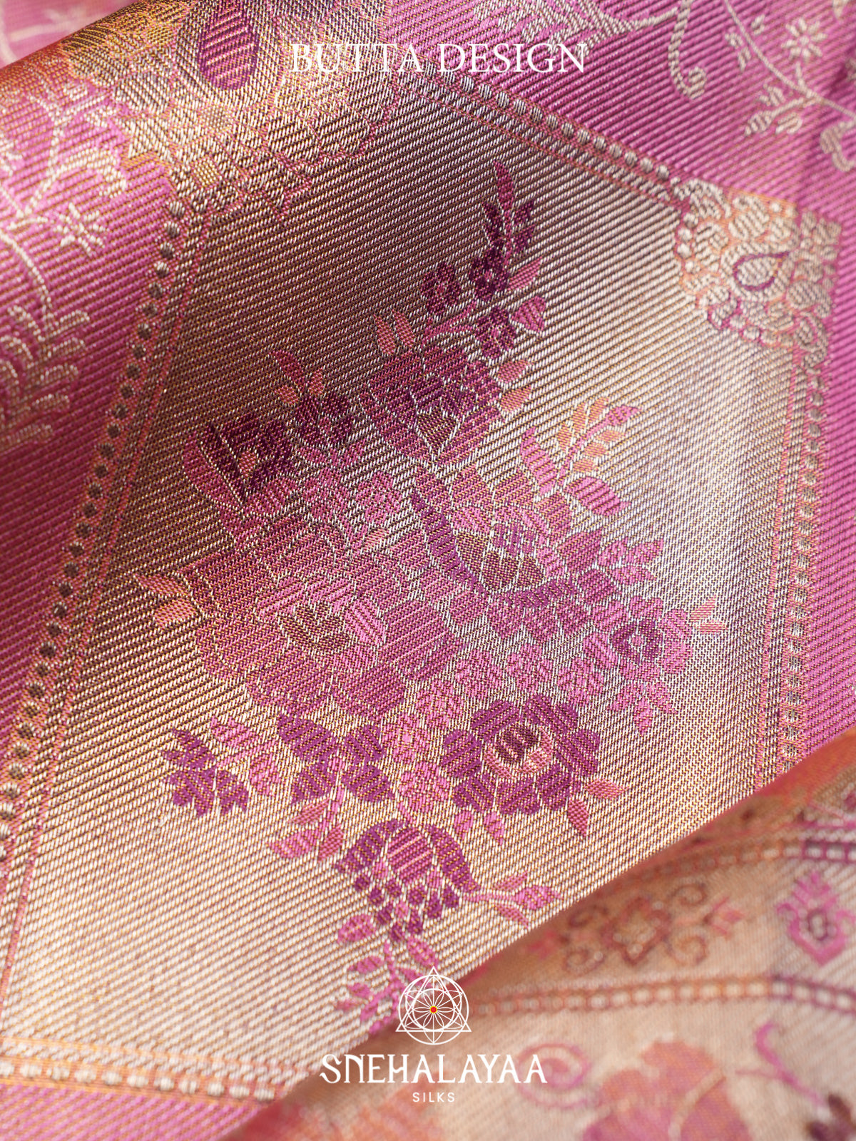 Pink Kanjivaram Silk Saree