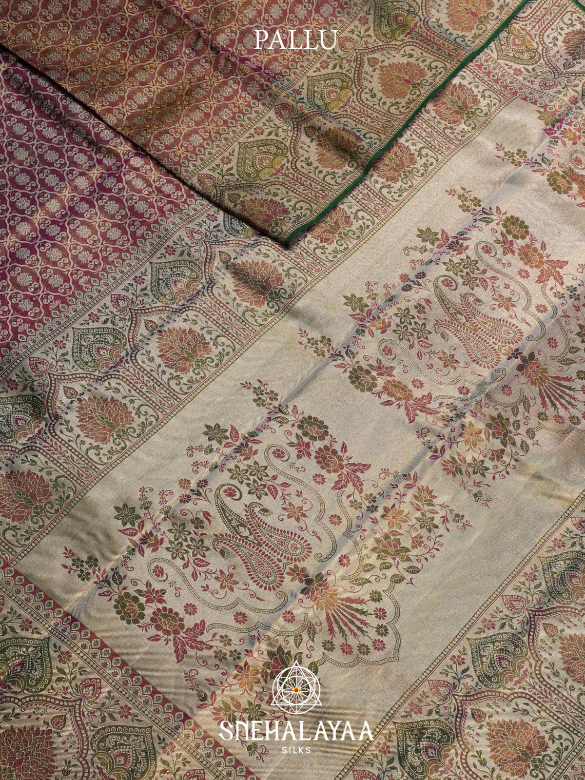 Rose Pink Kanjivaram Silk Saree