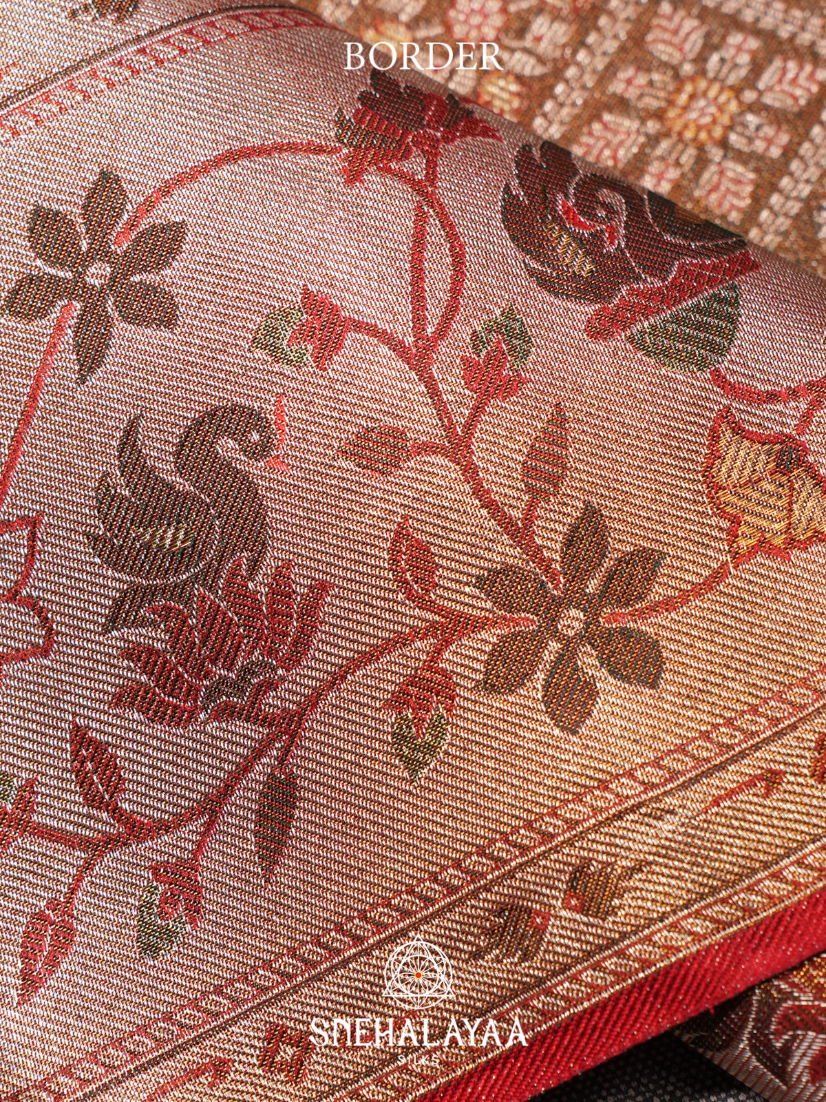 Beige Kanjivaram Silk Saree