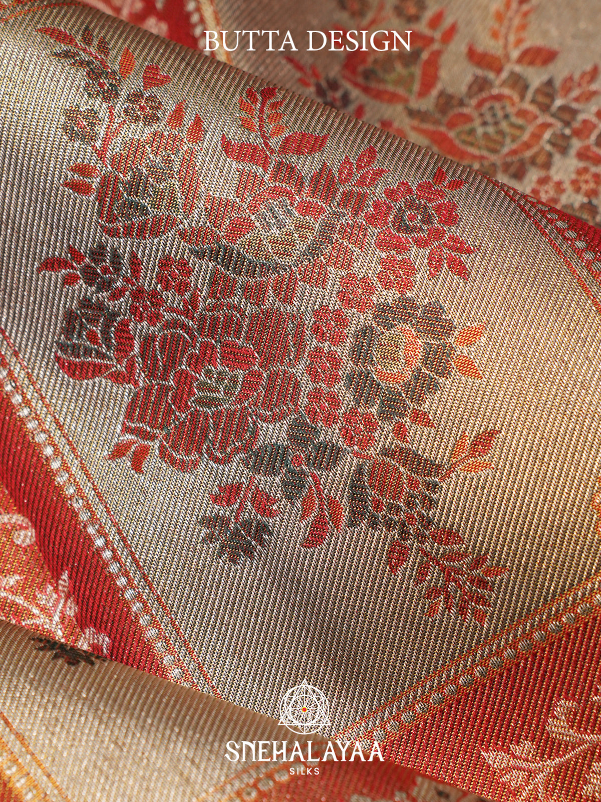 Beige Kanjivaram Silk Saree