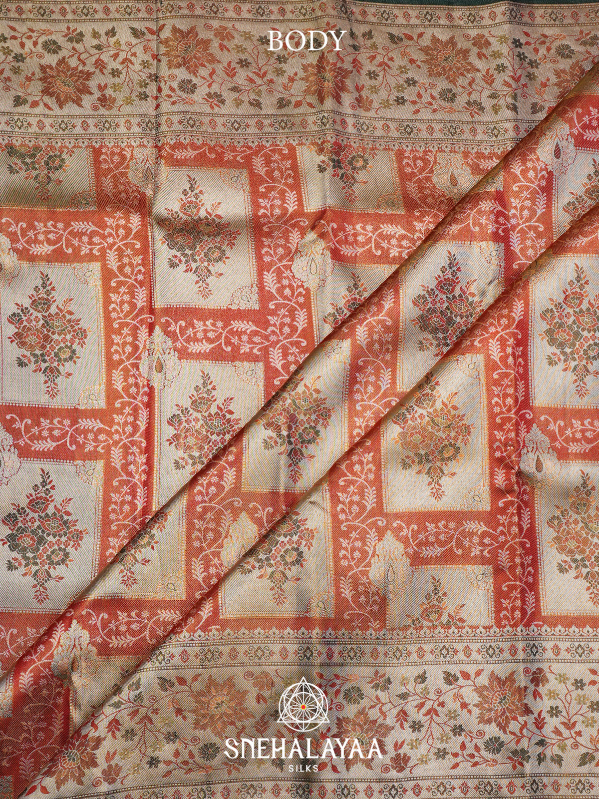Beige Kanjivaram Silk Saree