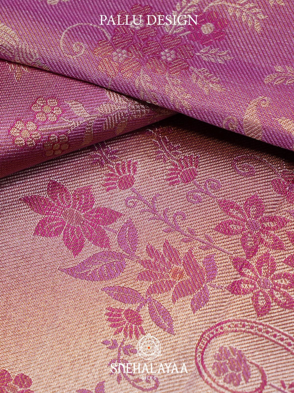 Rose Pink Kanjivaram Silk Saree