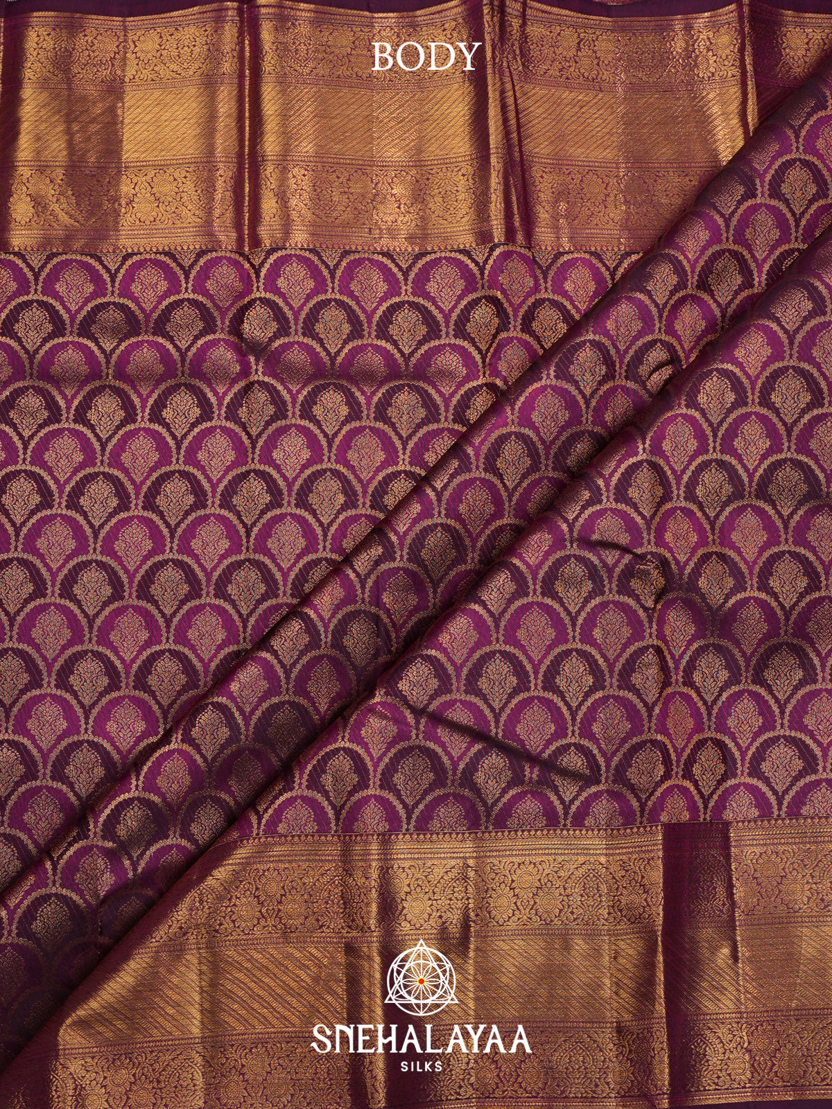 Magenta Kanjivaram Silk Saree
