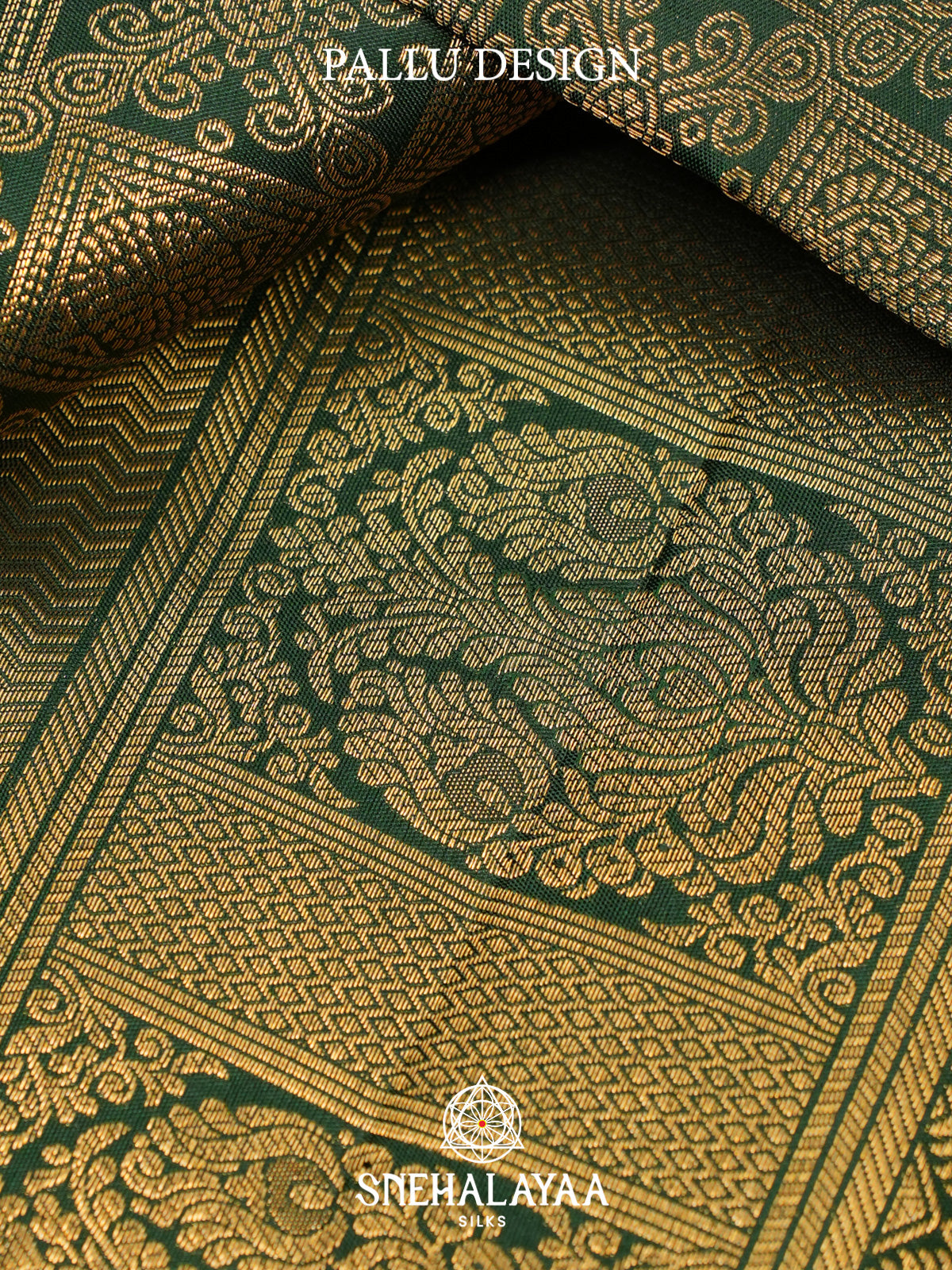 Emerald Green Kanjivaram Silk Saree