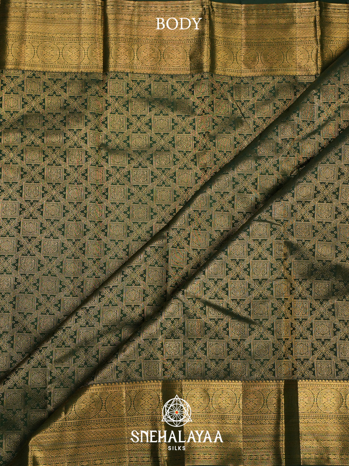 Emerald Green Kanjivaram Silk Saree