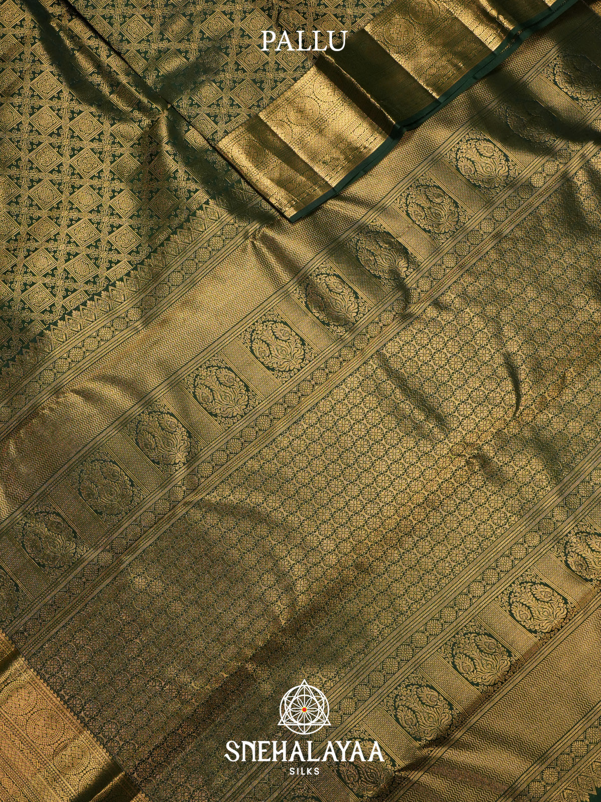 Emerald Green Kanjivaram Silk Saree