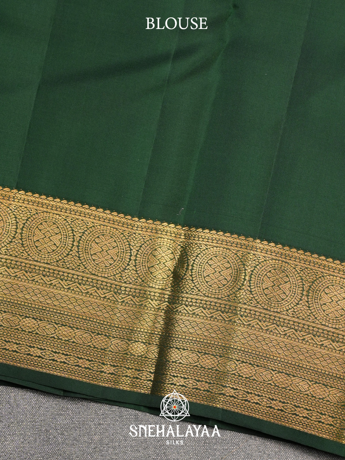Emerald Green Kanjivaram Silk Saree