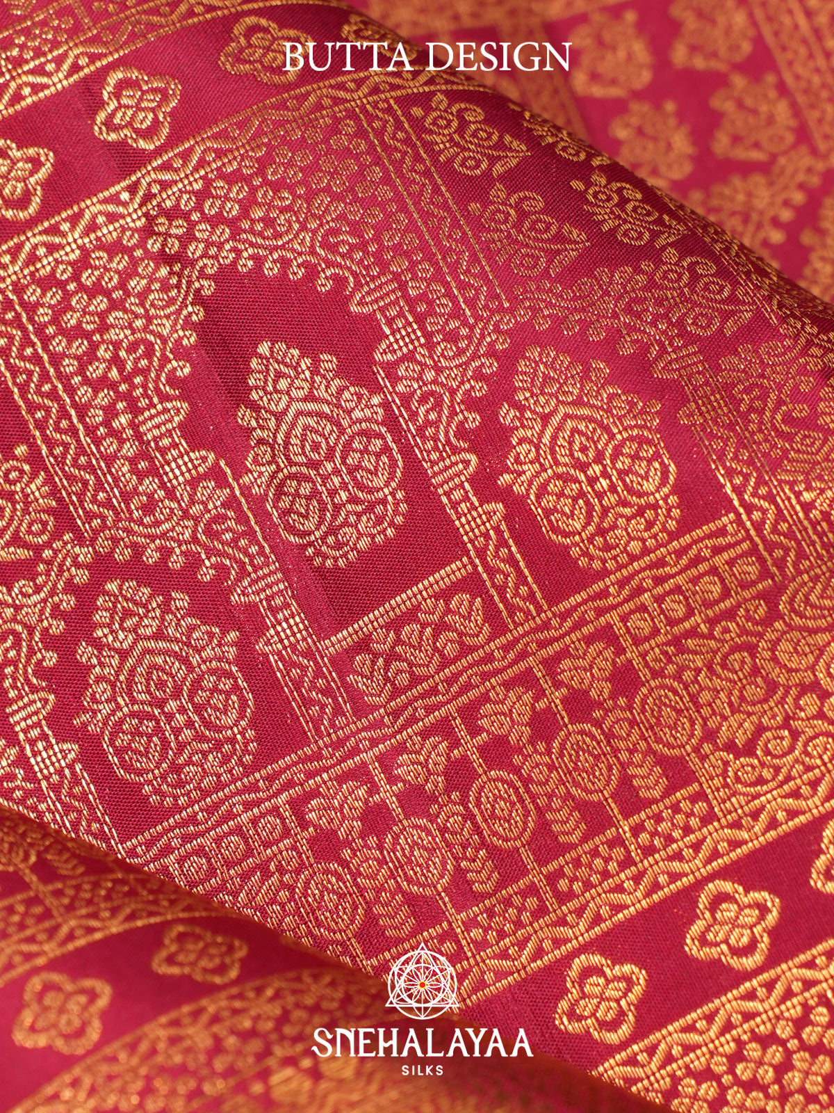 Ruby Red Kanjivaram Silk Saree