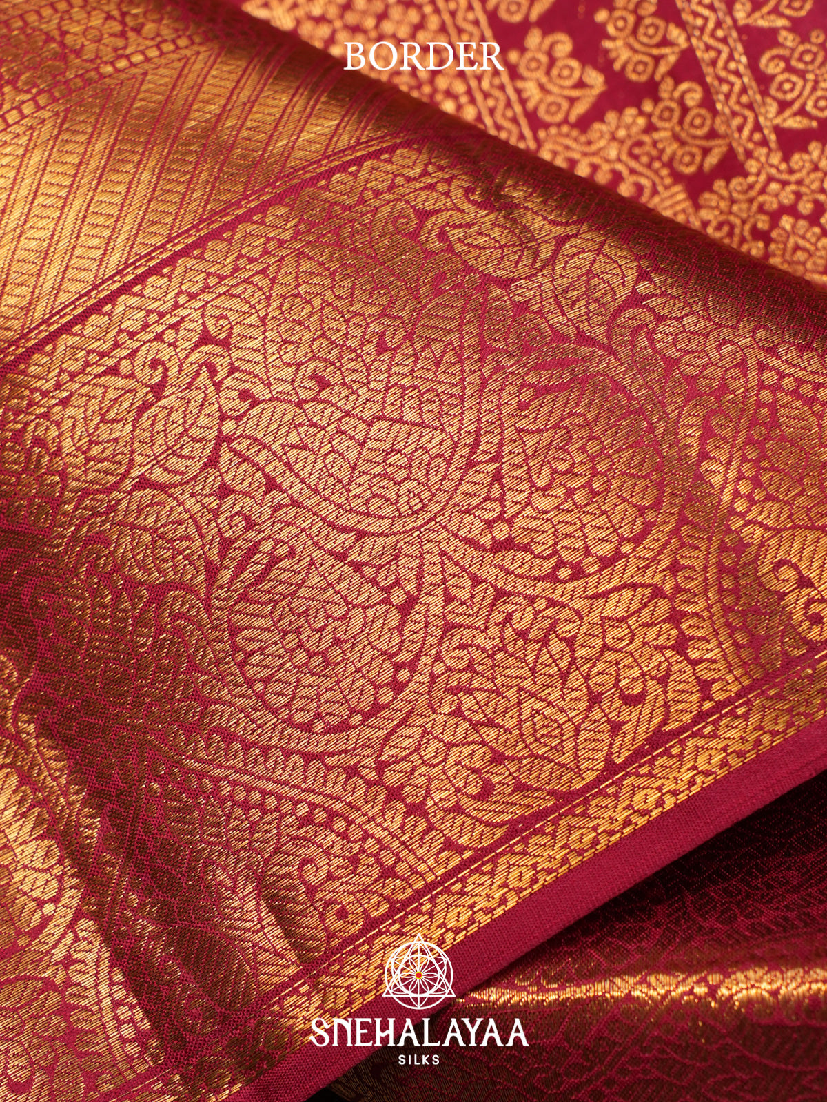 Ruby Red Kanjivaram Silk Saree