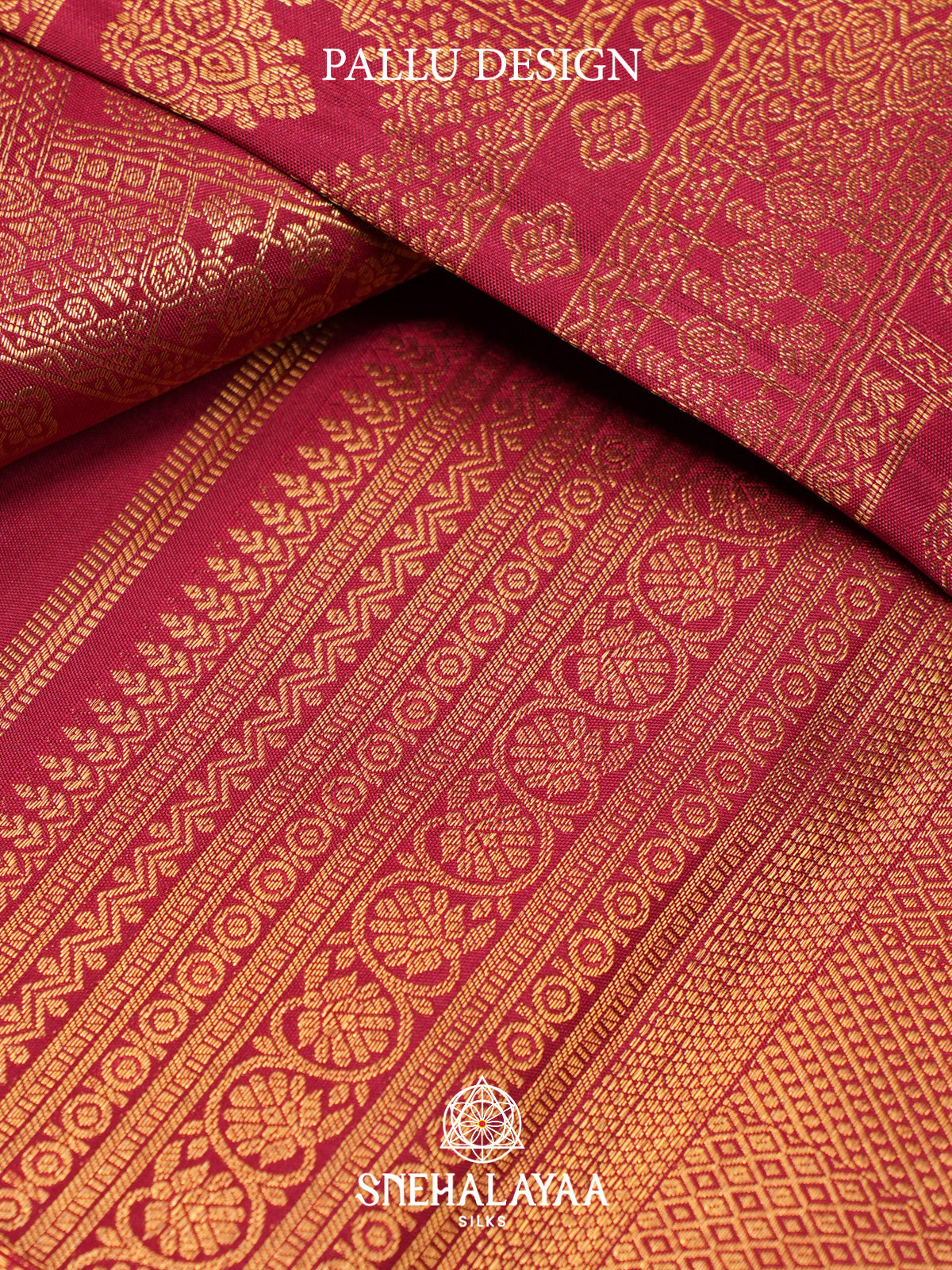 Ruby Red Kanjivaram Silk Saree