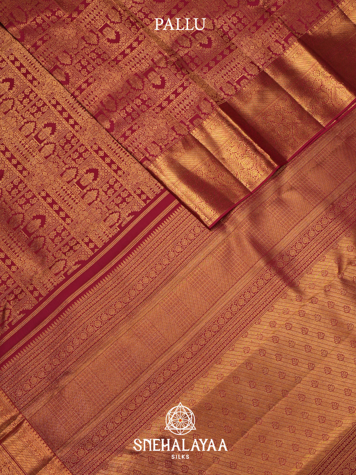 Ruby Red Kanjivaram Silk Saree