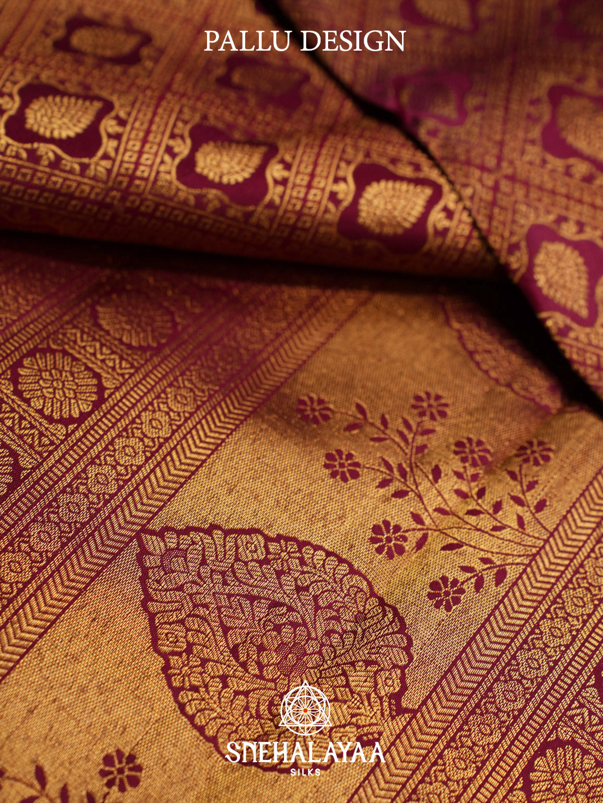 Maroon Kanjivaram Silk Saree