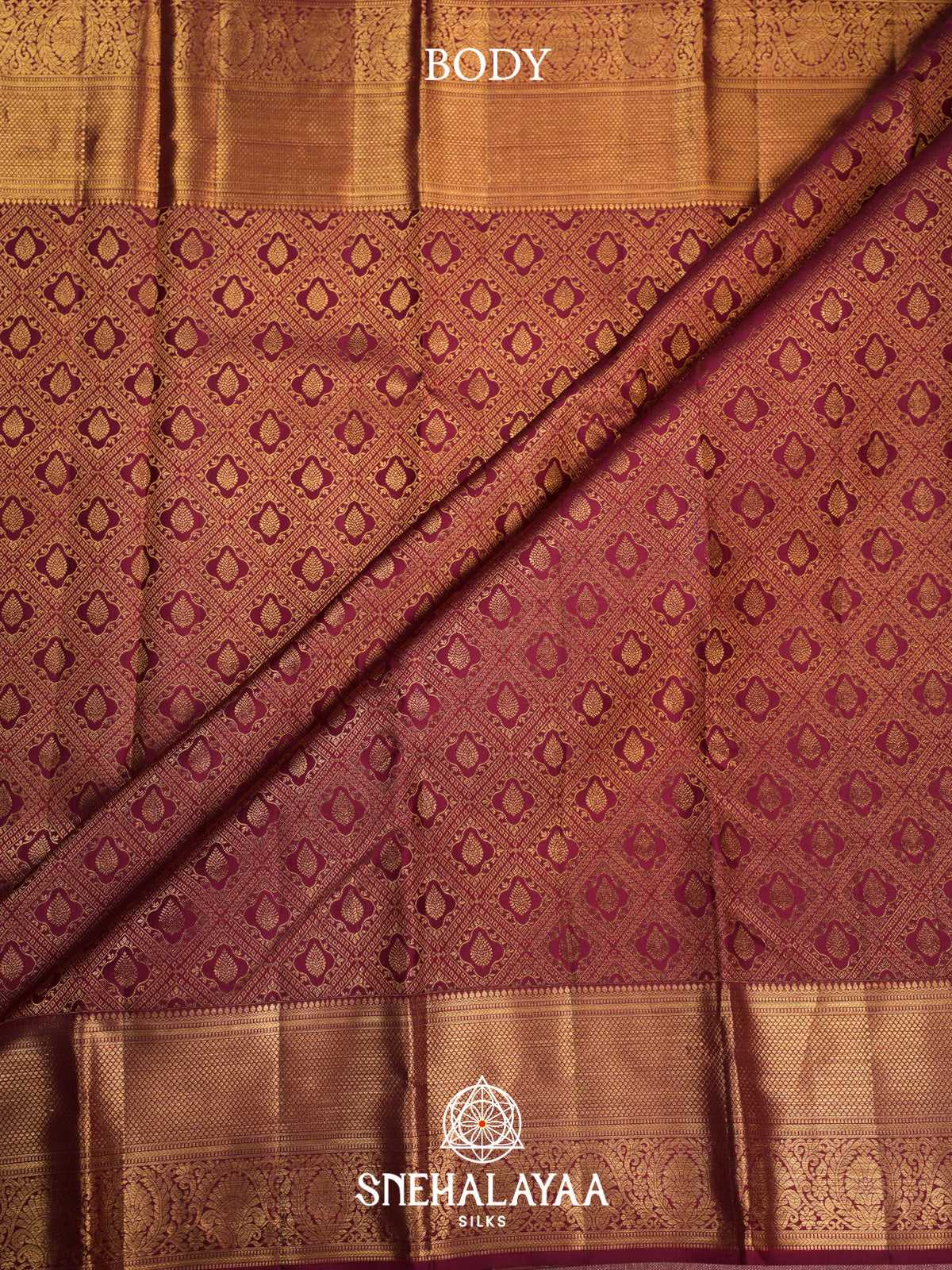 Maroon Kanjivaram Silk Saree