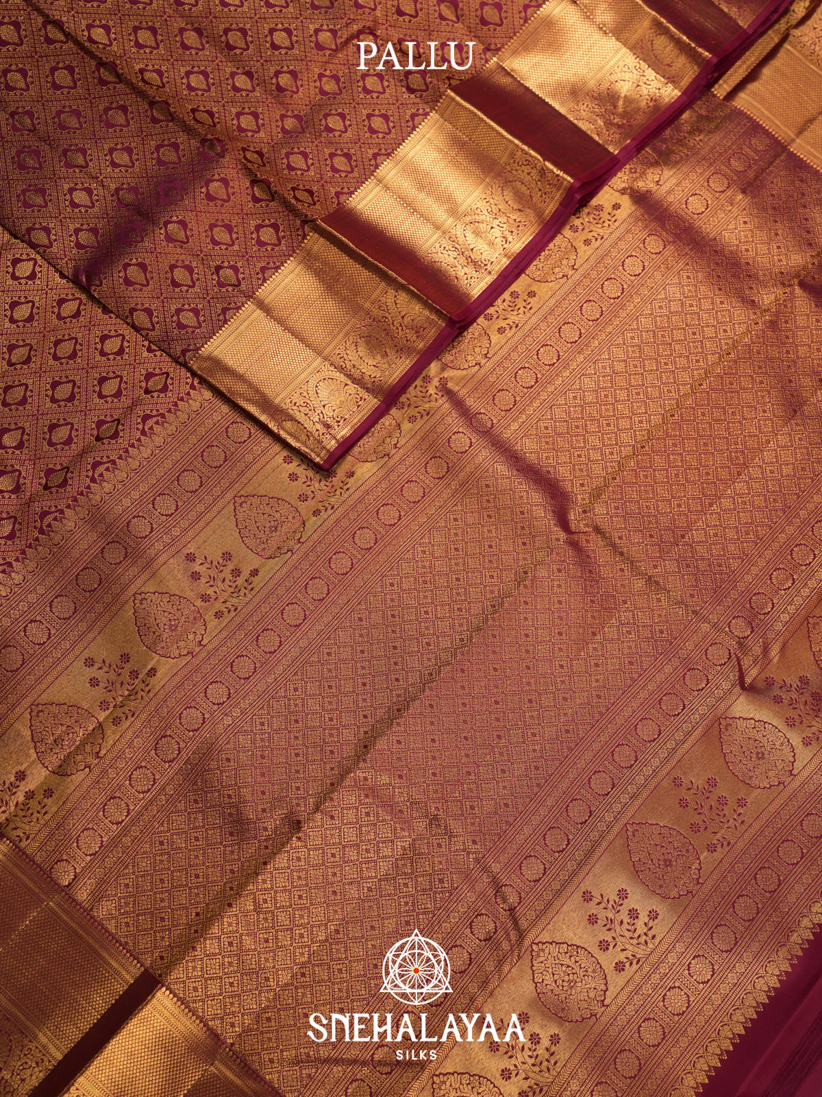 Maroon Kanjivaram Silk Saree