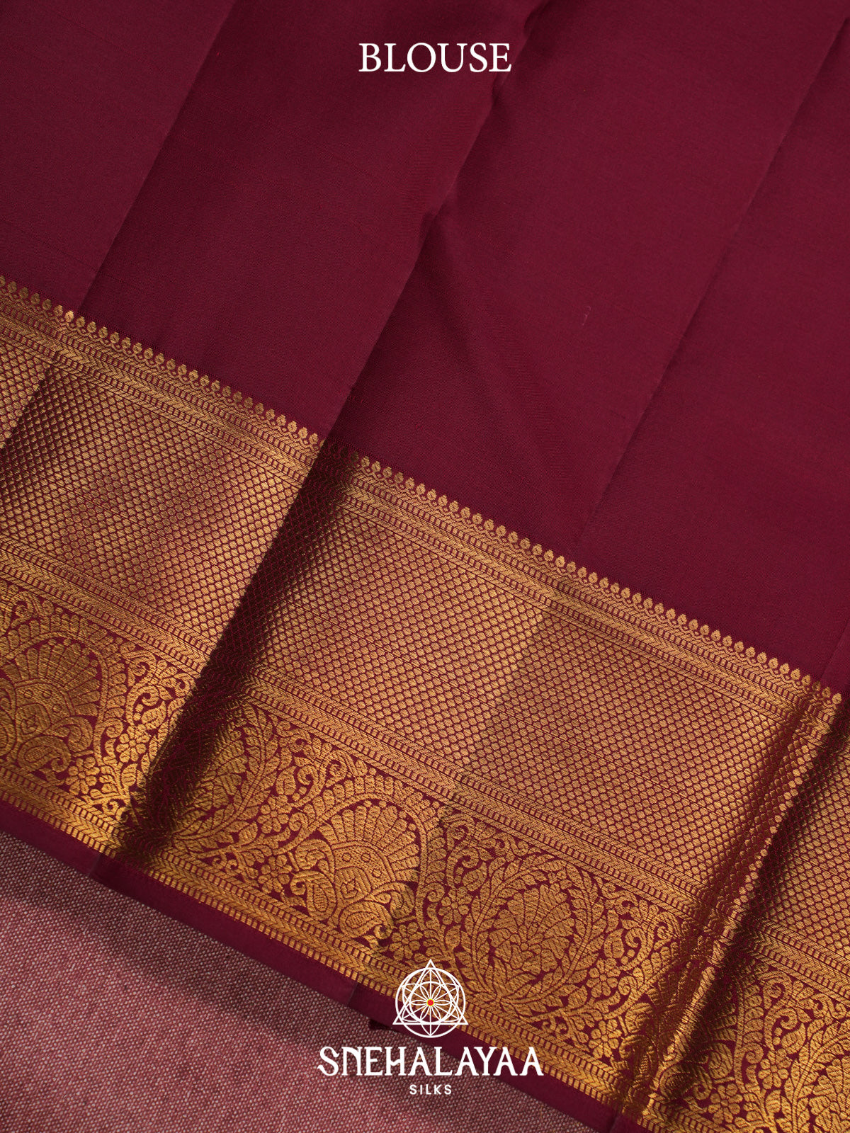 Maroon Kanjivaram Silk Saree