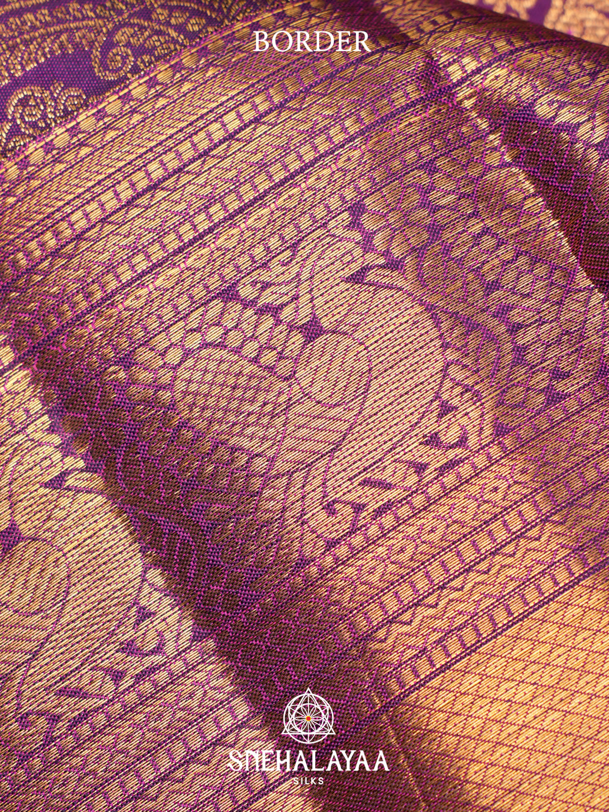 Magenta Purple Kanjivaram Silk Saree
