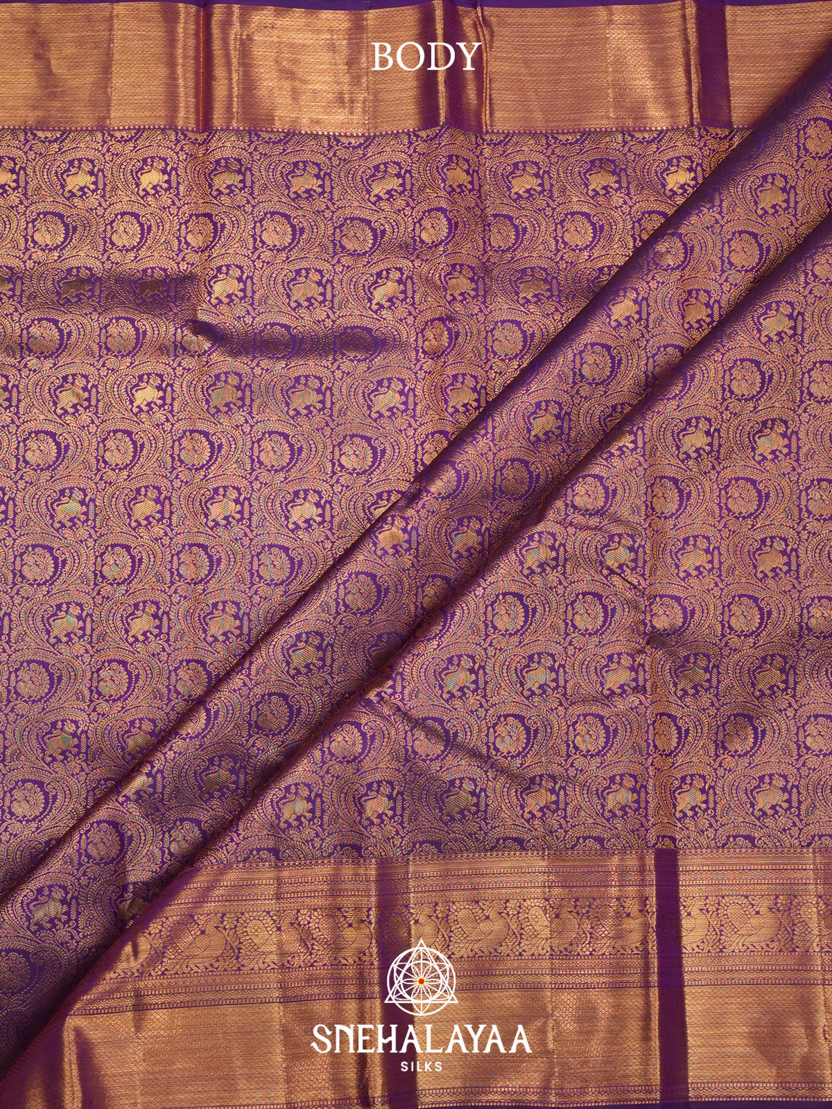Magenta Purple Kanjivaram Silk Saree