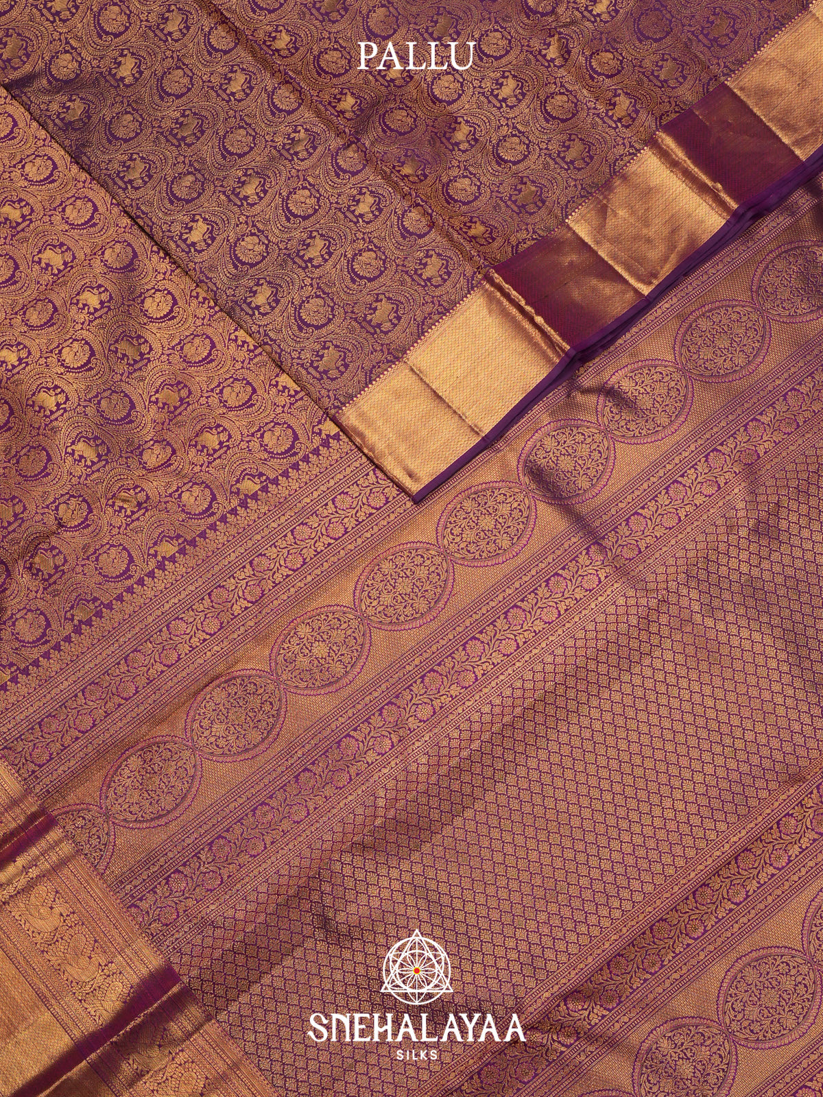 Magenta Purple Kanjivaram Silk Saree