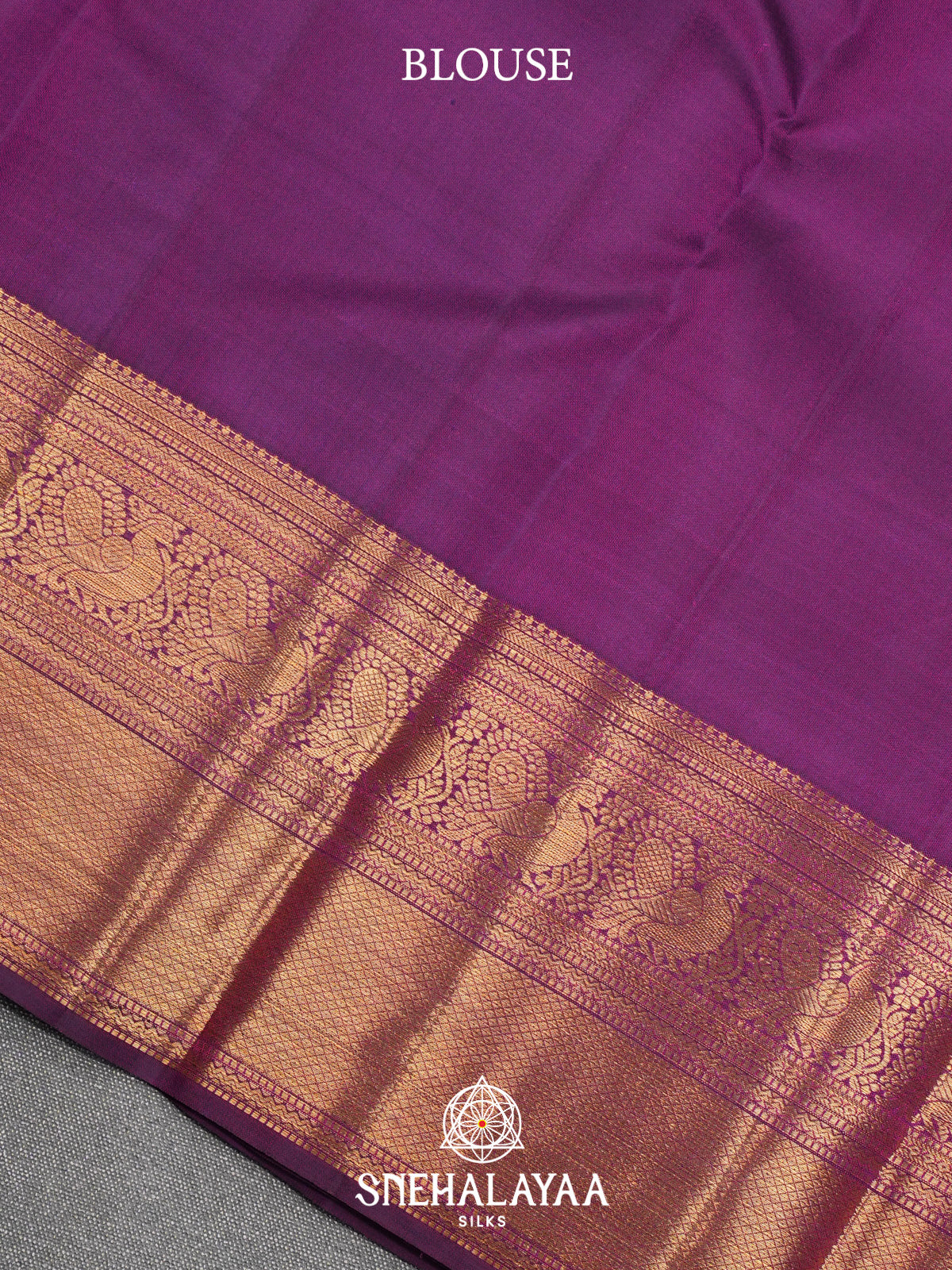 Magenta Purple Kanjivaram Silk Saree