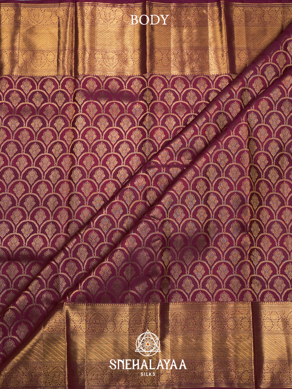 Maroon Kanjivaram Silk Saree
