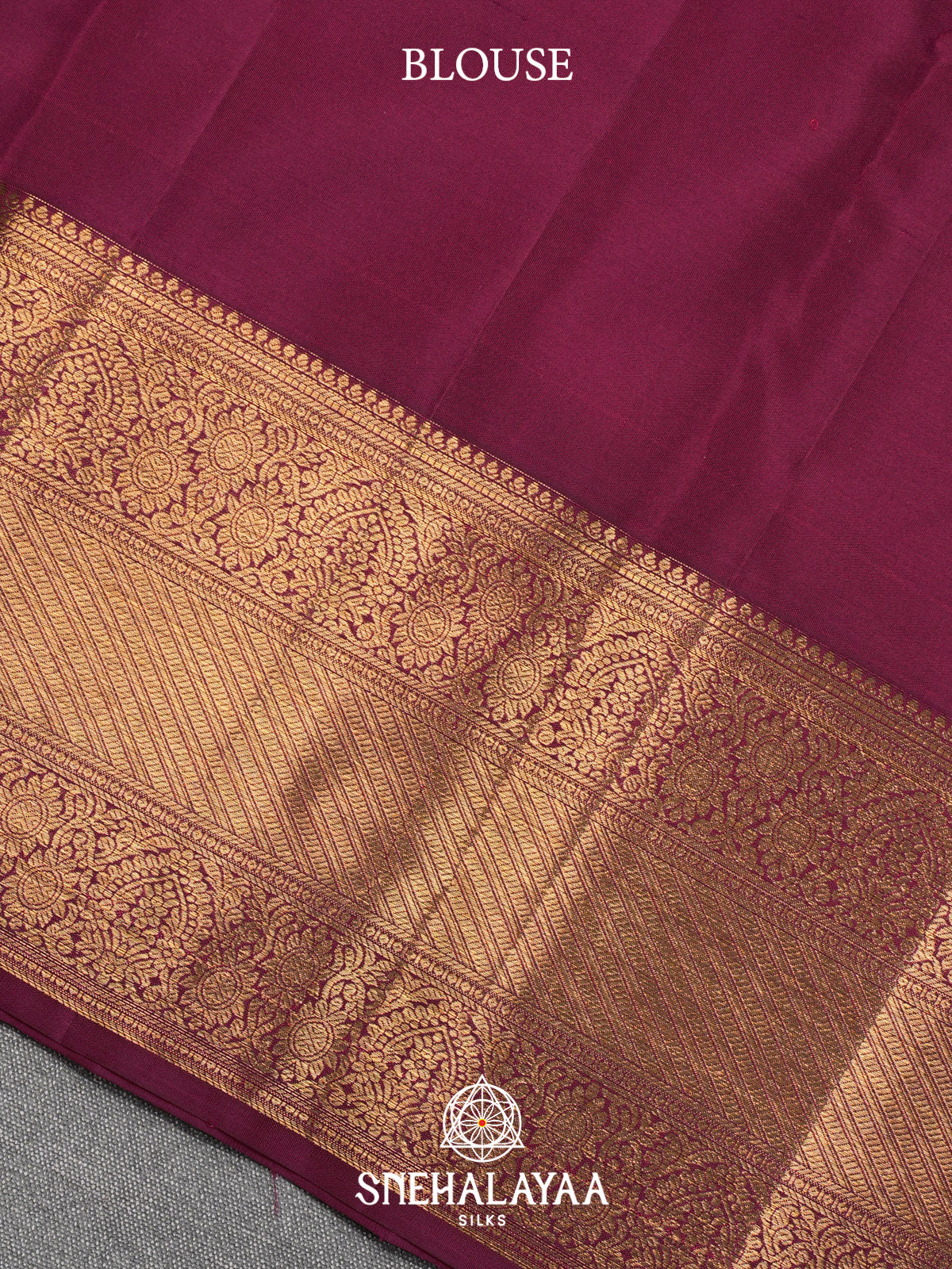 Maroon Kanjivaram Silk Saree