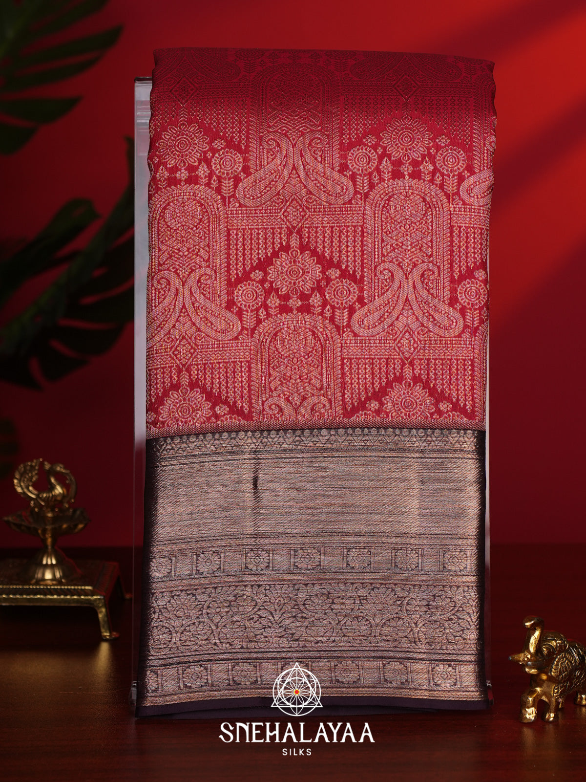 Red Kanjivaram Silk Saree
