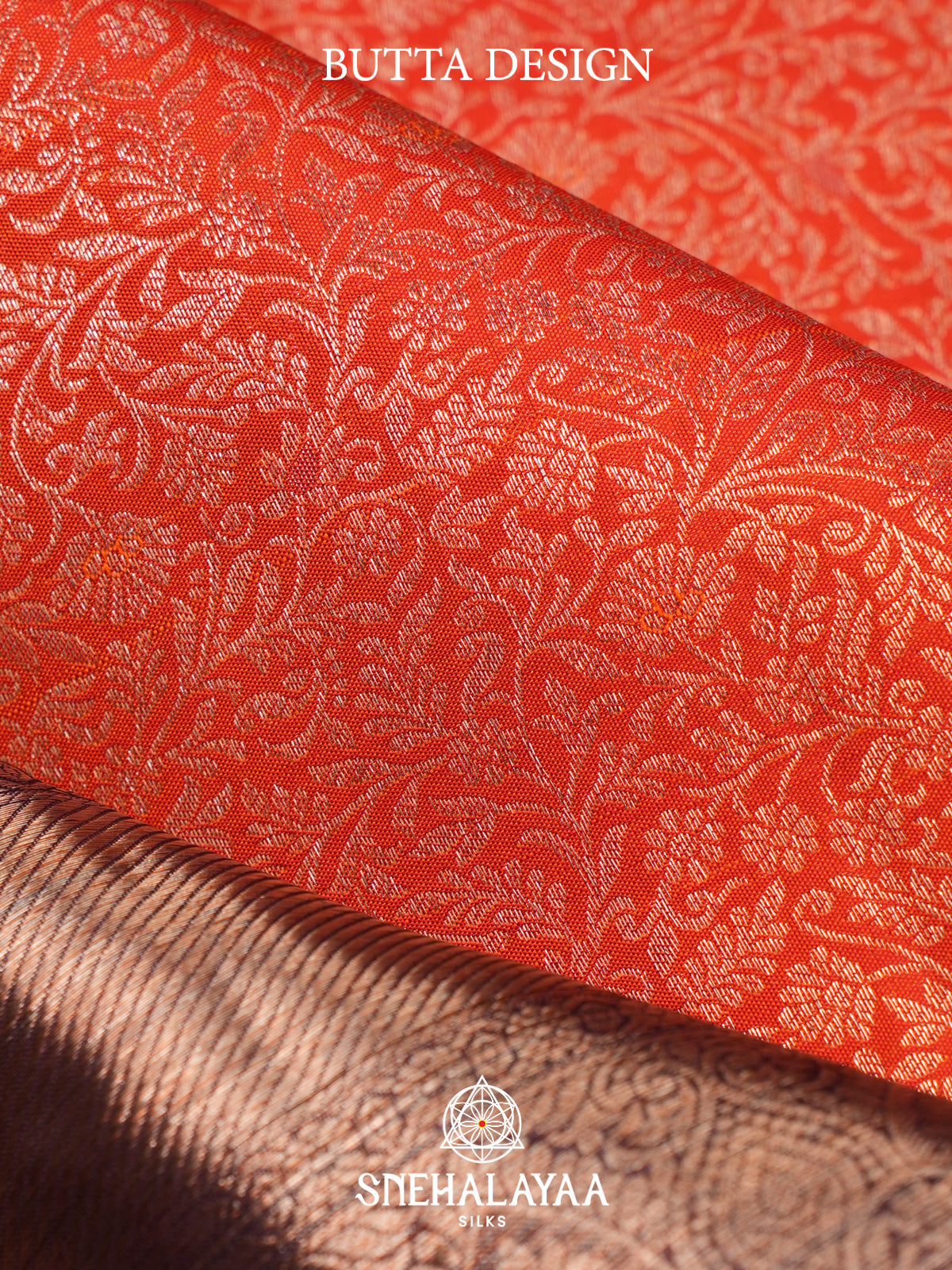 Orange Kanjivaram Silk Saree