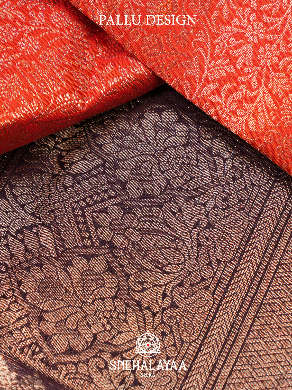 Orange Kanjivaram Silk Saree