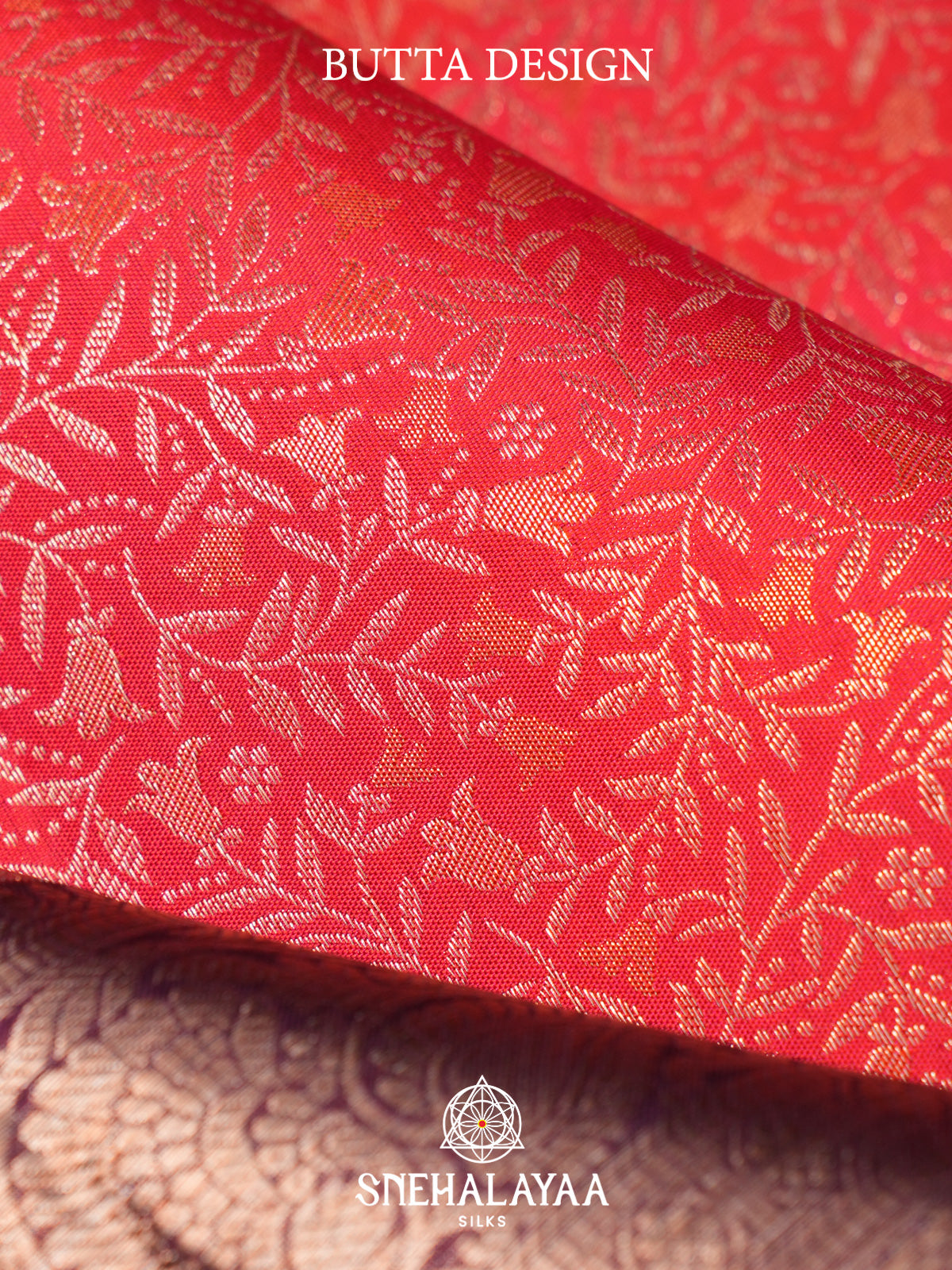 Ruby Red Kanjivaram Silk Saree